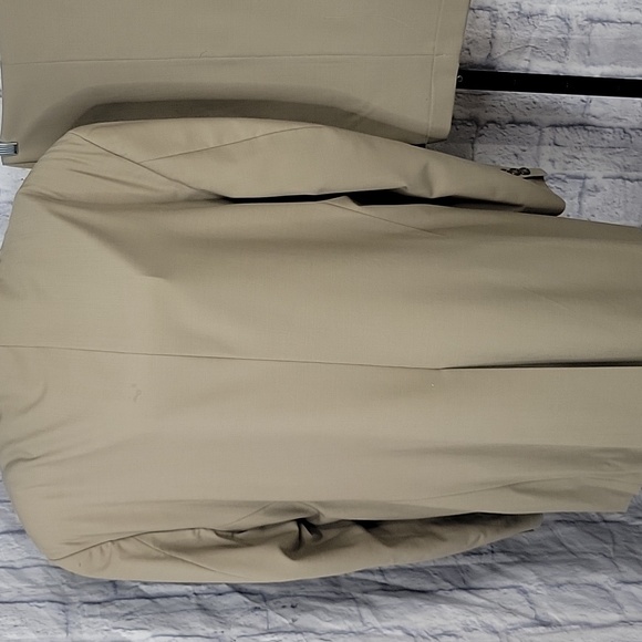 Haggar Black Label Tan 2 Piece Men's Suit Jacket and‎ Pants 44L/38/32 - Picture 9 of 13